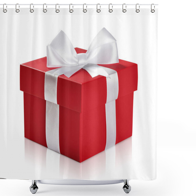 Personality  Red gift box shower curtains