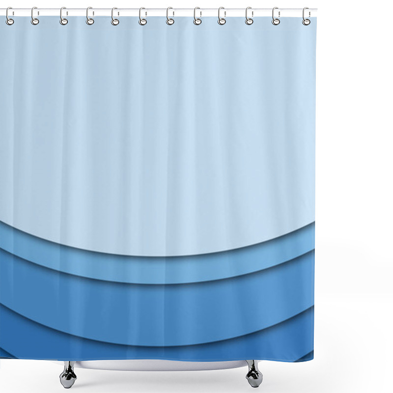 Personality  Colored Curves Shower Curtains