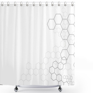 Personality  Hexagon Background Shower Curtains