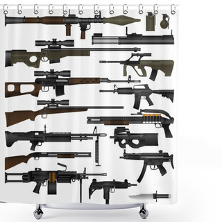 Personality  Weapon Shower Curtains