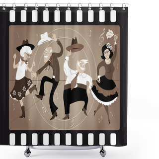 Personality  Old School Western Shower Curtains
