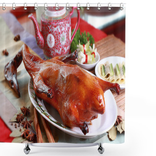 Personality  Roasted Whole Peking Duck Shower Curtains