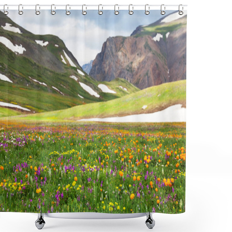 Personality  Mountain Meadow Shower Curtains
