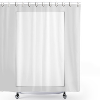 Personality  White Paper Sheet Shower Curtains