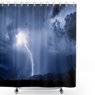 Personality  Tucson Lightning Shower Curtains