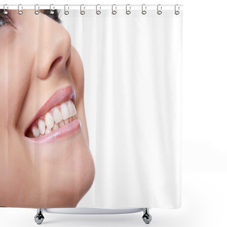 Personality  Woman Smile Shower Curtains