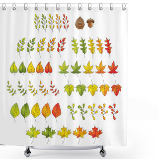 Personality  Leaf Set Shower Curtains