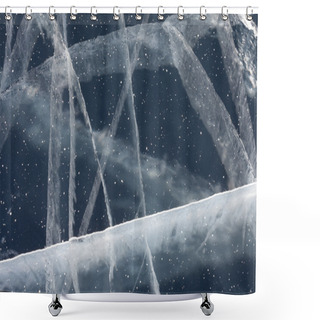 Personality  Spider Web Of Tension Cracks In Ice Shower Curtains