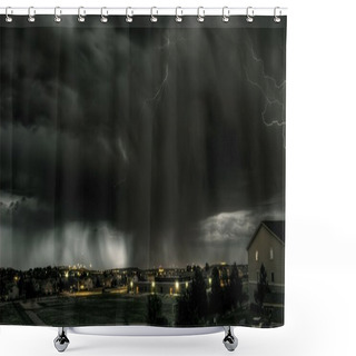 Personality  Overnight Storm Shower Curtains