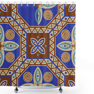 Personality  Spanish, Mexican Traditional Ornament Shower Curtains