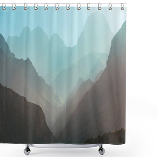 Personality  Beautiful Landscape Of Fann Mountains, Tajikistan Shower Curtains