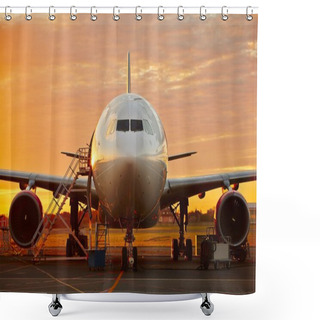 Personality  Aircraft Service Shower Curtains