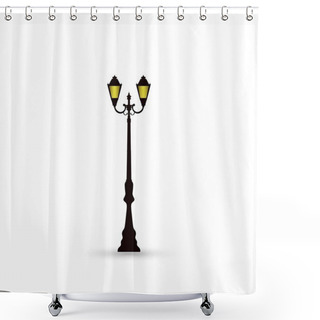 Personality  Street Light Icon Shower Curtains