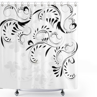 Personality  Abstract Flower Design Shower Curtains