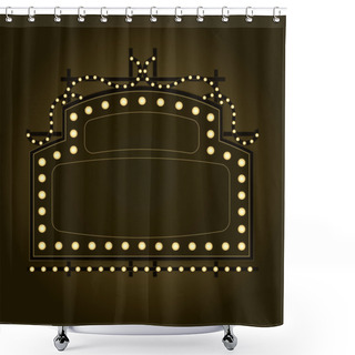 Personality  Prohibition Era Boardwalk Sign Shower Curtains