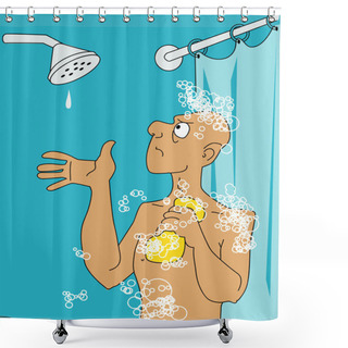 Personality  No Water In The Shower Shower Curtains