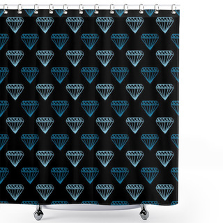 Personality  Diamond Background Icon Great For Any Use Shower Curtains