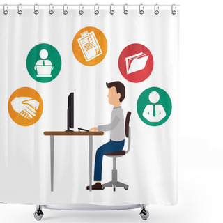 Personality  Human Resources Design. Shower Curtains