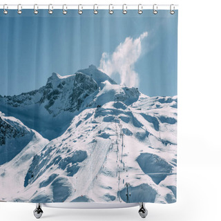 Personality  Cable Car Shower Curtains