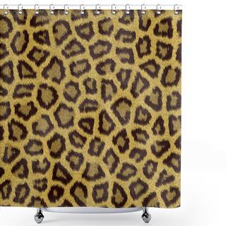 Personality  Leopard Fur Texture Shower Curtains