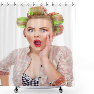 Personality  Portrait Shower Curtains