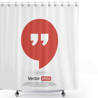 Personality  Dialog Speech Bubble Icon Shower Curtains