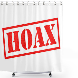 Personality  HOAX Rubber Stamp Shower Curtains