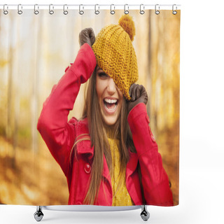 Personality  Woman Have Fun Shower Curtains