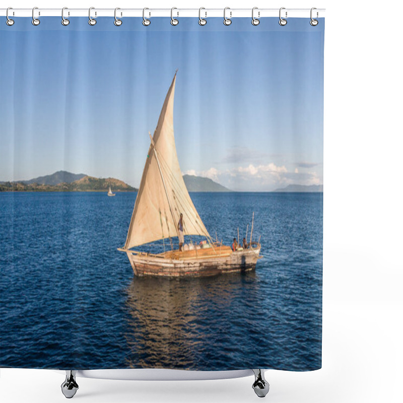 Personality  Traditional Sailboat Shower Curtains