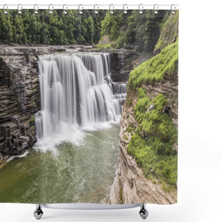 Personality  Lower Falls Of The Genesee Shower Curtains