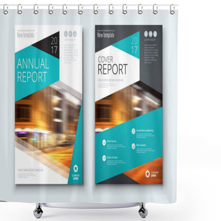 Personality  Corporate Business Annual Report Covers Shower Curtains