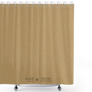 Personality  Realistic Kraft Texture Shower Curtains