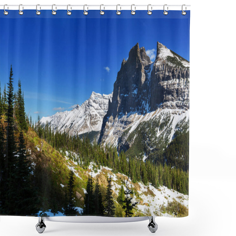 Personality  Glacier National Park shower curtains