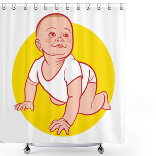 Personality  New Born Baby Little Child Shower Curtains