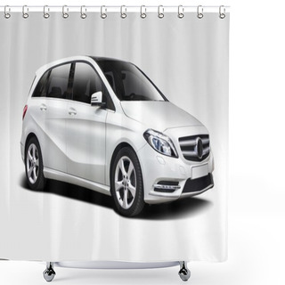Personality  Mercedes Benz B200 Isolated On White Shower Curtains