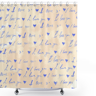 Personality  I Love You Shower Curtains