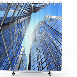 Personality  Skyscrapers Shower Curtains