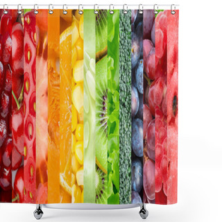 Personality  Healthy Food Background Shower Curtains