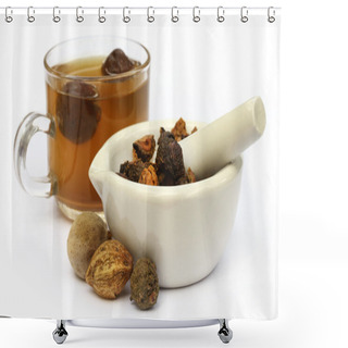 Personality  Tea Made From Triphala Shower Curtains
