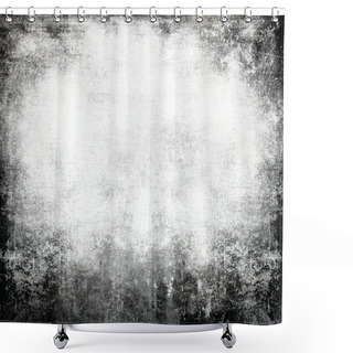 Personality  Black And White Background Shower Curtains