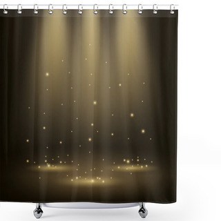 Personality  Elegant Spotlights Shining With Sparkles Shower Curtains
