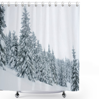 Personality  Snowy Shower Curtains