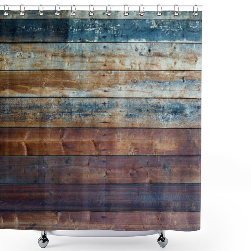 Personality  Plank Wall Shower Curtains