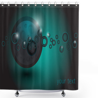 Personality  Space Abstract Background Vector Illustration  Shower Curtains