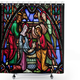 Personality  Nativity Scene Shower Curtains