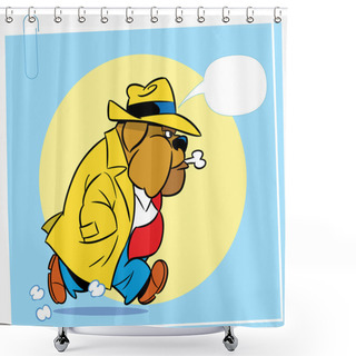 Personality  Bulldog Shower Curtains