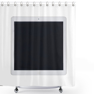 Personality  Digital Tablet With Blank Screen Shower Curtains