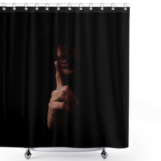 Personality  Dark Secret Shower Curtains