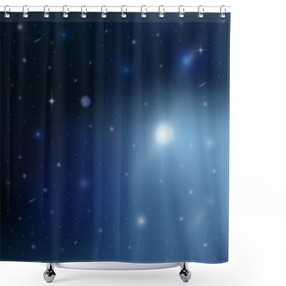 Personality  Stars In Outer Space Shower Curtains