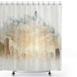 Personality  Cityscape Shower Curtains
